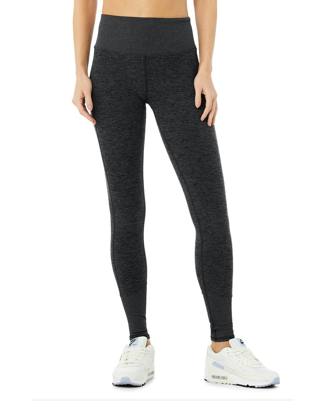 Faux Leather Airbrush High-Waist Legging - Black | Alo Yoga