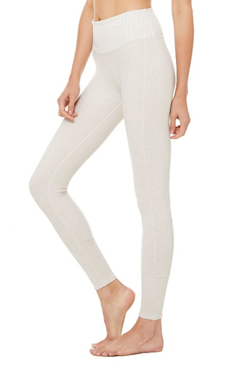 ALO YOGA- High Waist Alosoft Lounge Legging (Zinc Heather