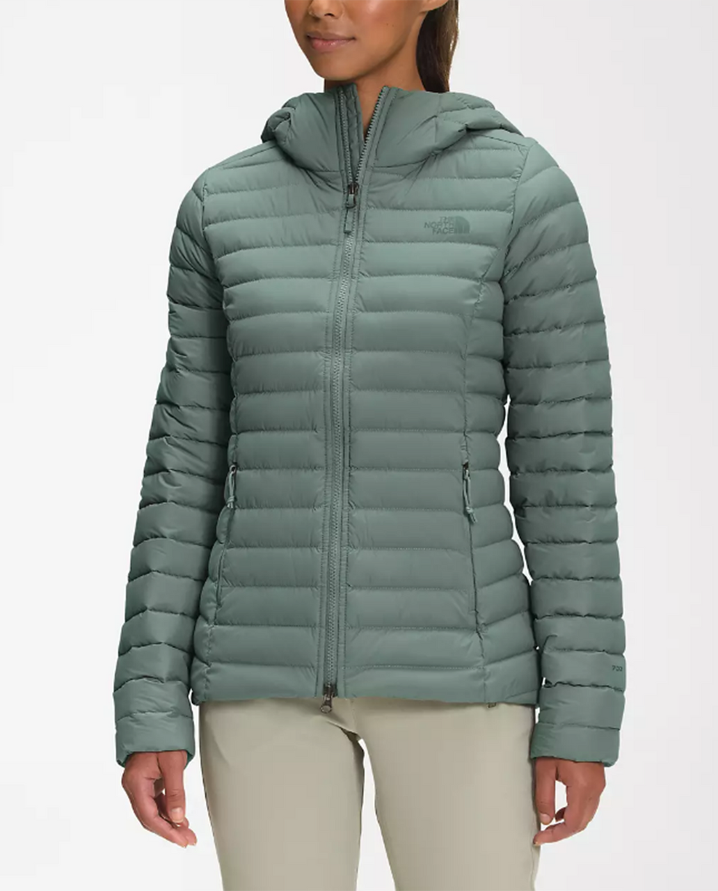 women's stretch down hoodie