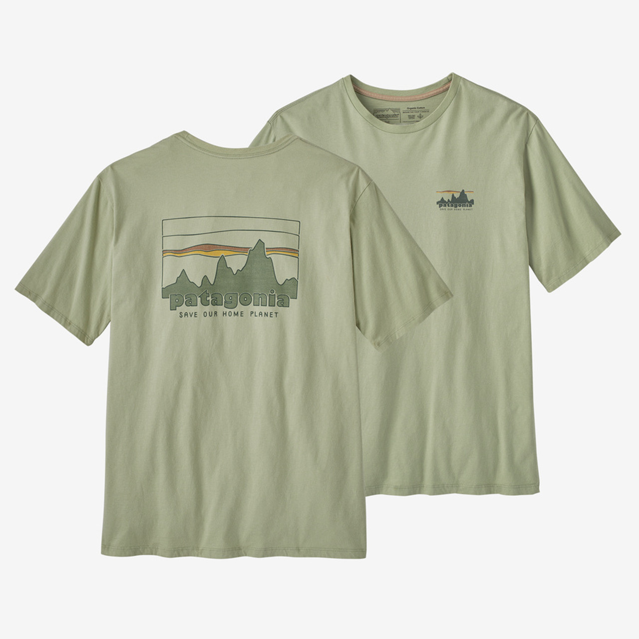 ロンT navy×light yellow 38 Shop Mens '73 Skyline Organic T-Shirt - TNGO_Talon Gold