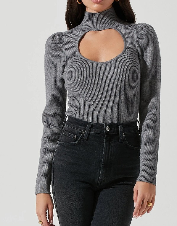 half cut sweater