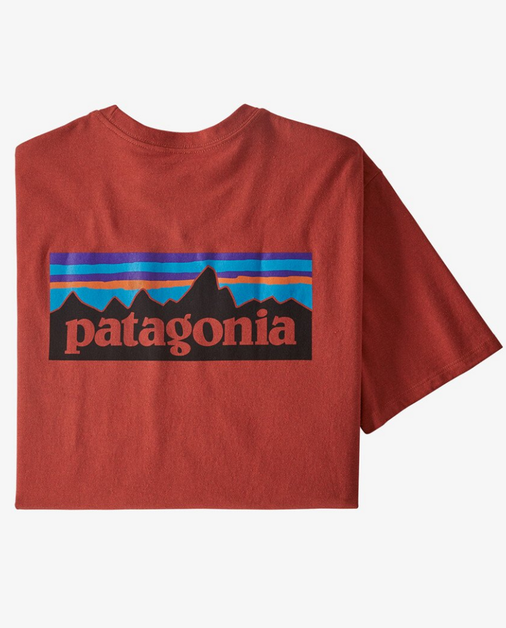 patagonia｜ (M P-6 Logo Responsibili-Tee (38504-ABNB)) Patagonia Men's P-6 Responsibili-Tee T-Shirt in Abundant