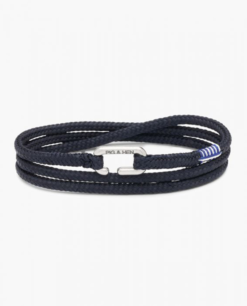 Pig & Hen Captain Carl Bracelet | Navy and Silver – Jordan Lash Charleston