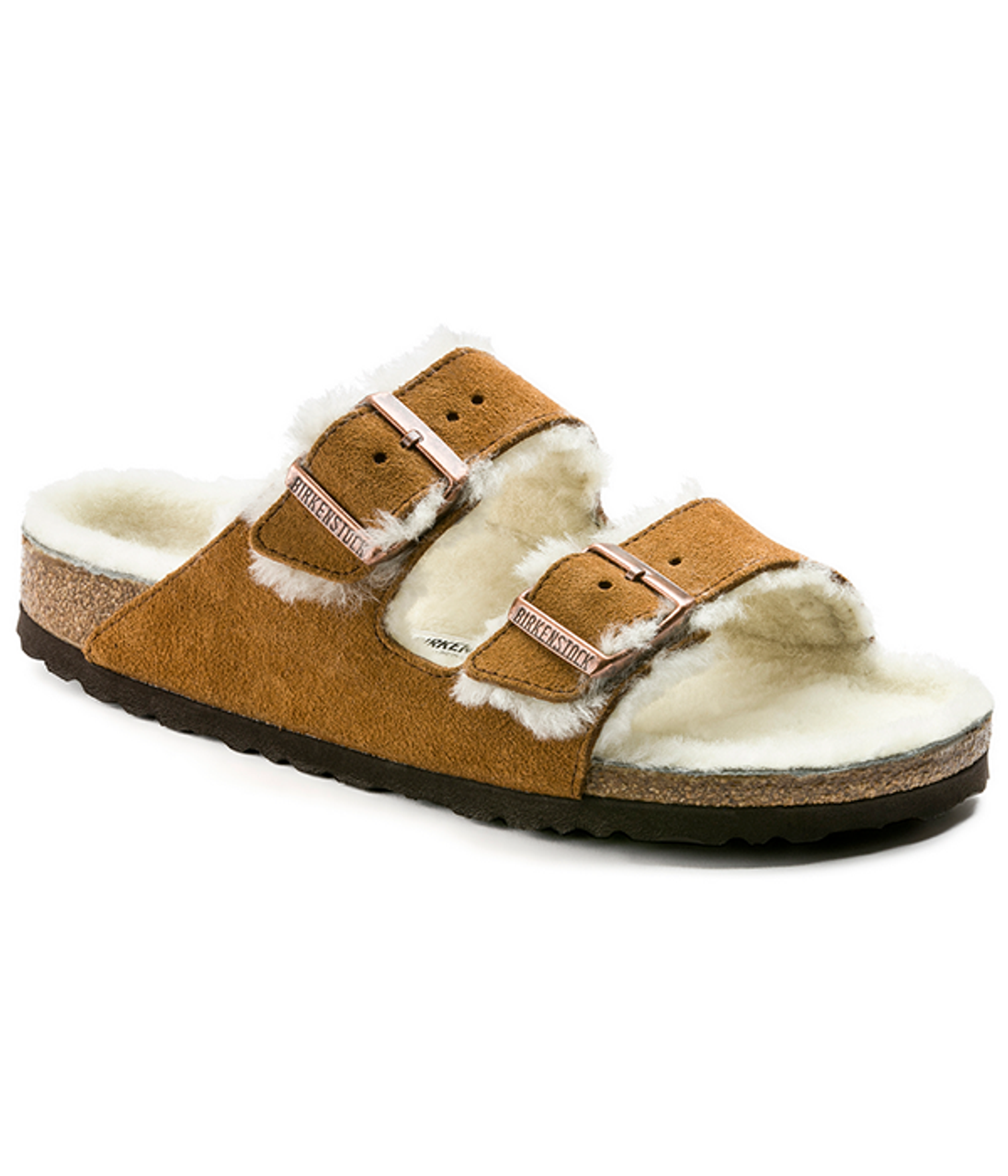 Birkenstock Womens Boston Big Buckle Shearling (Teddy Eggshell) 38