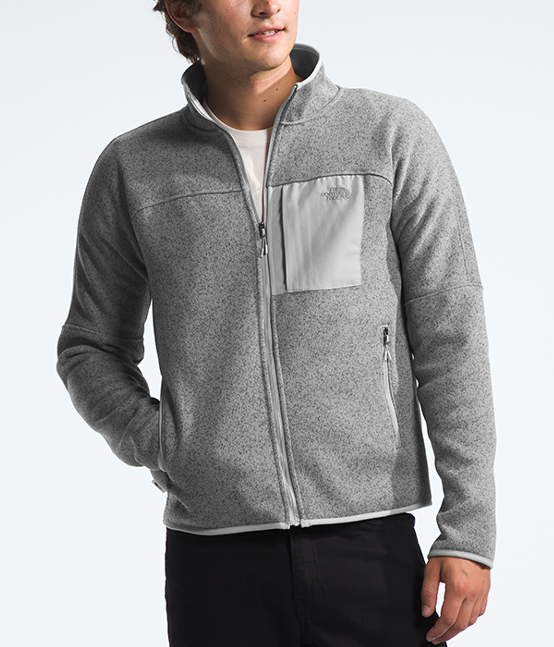 The North Face Mens 100 Glacier Full Zip Fleece Jacket, Price Match +  3-Year Warranty