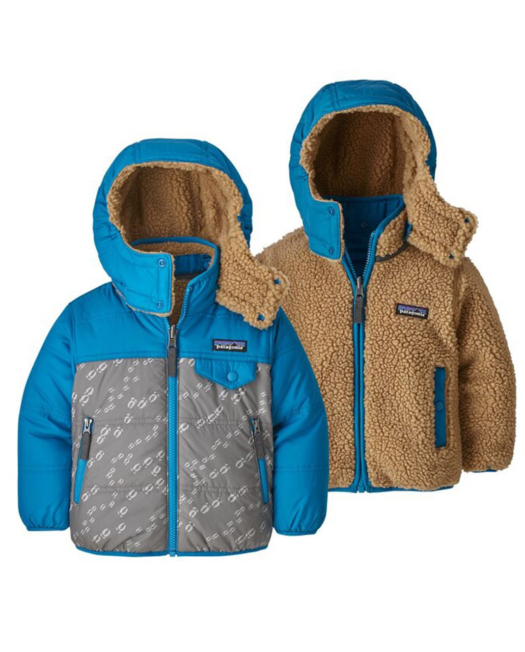 Shop Patagonia Baby Reversible Tribbles Hoody | Bivouac Ann Arbor