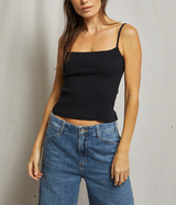 Womens Lucille Ribbed Skinny  Tank