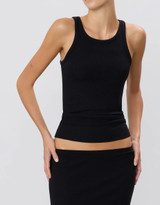 Womens High Neck Fitted Tank