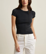 Womens SS Cot/Modal Vintage Rib Baby Tee