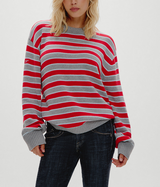 Womens  Sloane Cotton Knit Boyfriend  Sweater
