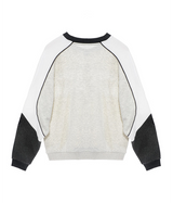 Womens First Pick Heathered Paneled Kara Crewneck in Multi - Multi - XS/S