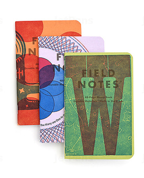 FIELD NOTES United States of Letterpress Pack A