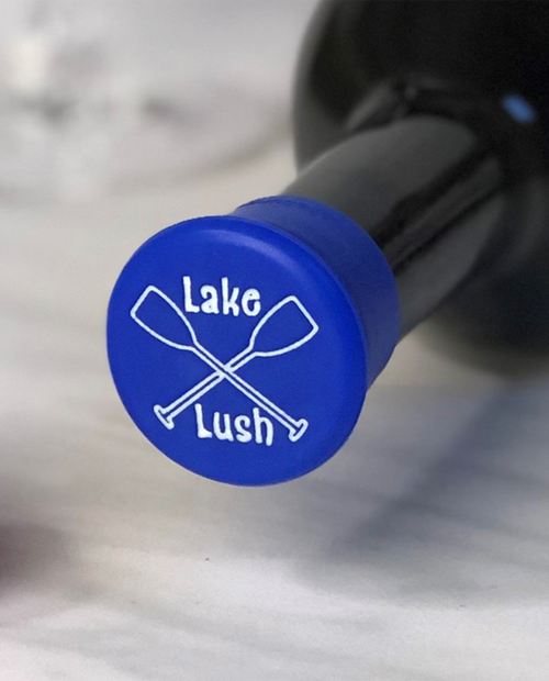 Womens Slogan Capabunga in Royal Blue with White Logo "Lake Lush" 