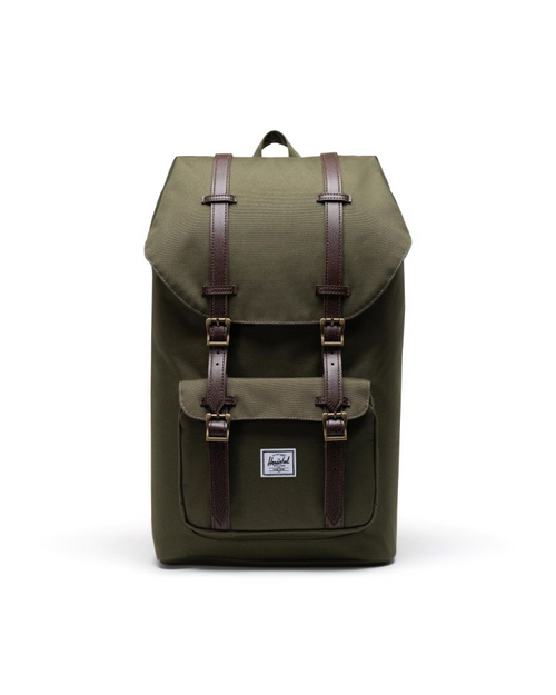 Little America Backpack in Ivy Green/Chicory Coffee