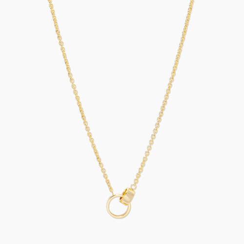 Rose Interlocking Necklace in Gold