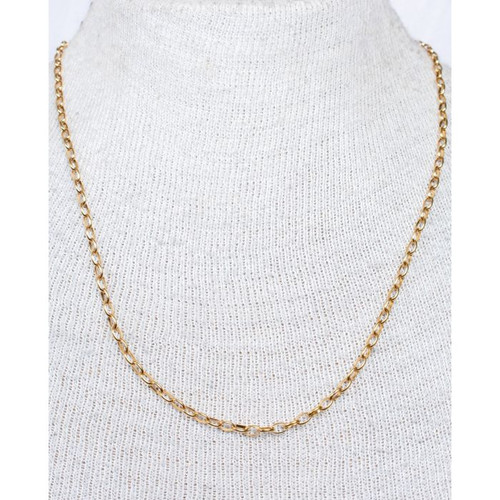 Gold Rope Link Necklace