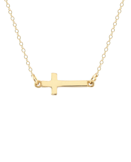 Womens Cross Charm Necklace
