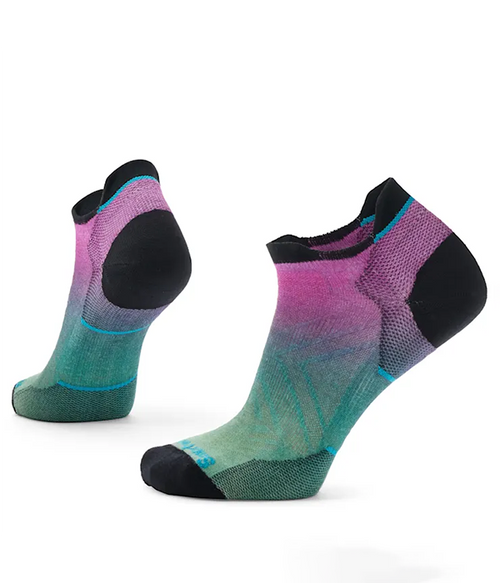 Womens Run Zero Cushion Ombre Print Low Ankle Socks Womens Run Zero Cushion Ombre Print Low Ankle Socks