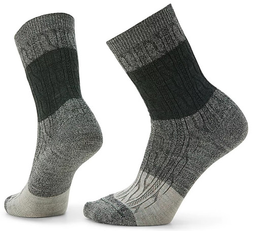 Everyday Color Block Cable Crew Socks