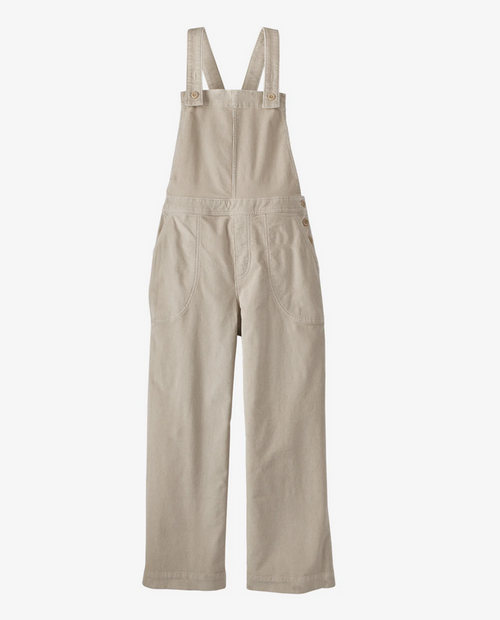 Womens Stand Up Cropped Corduroy Overalls
