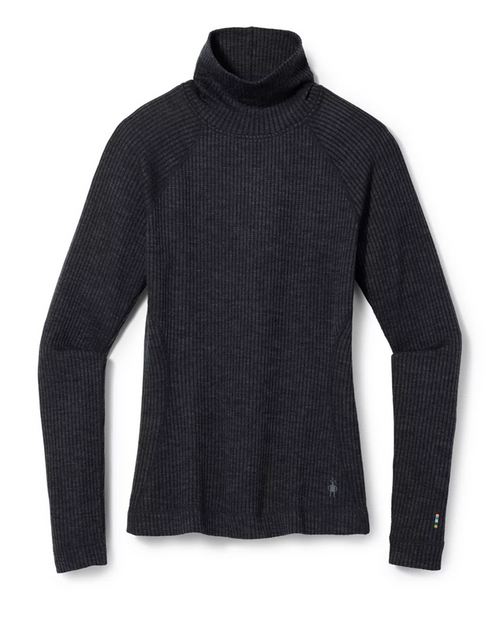 Womens Thermal Merino Rib Turtleneck