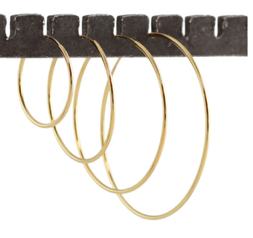 Featherweight Hoop Earrings - 18K Gold Vermeil 42mm