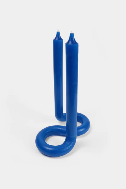 Twist Candle Sticks by Lex Pott - Royal Blue