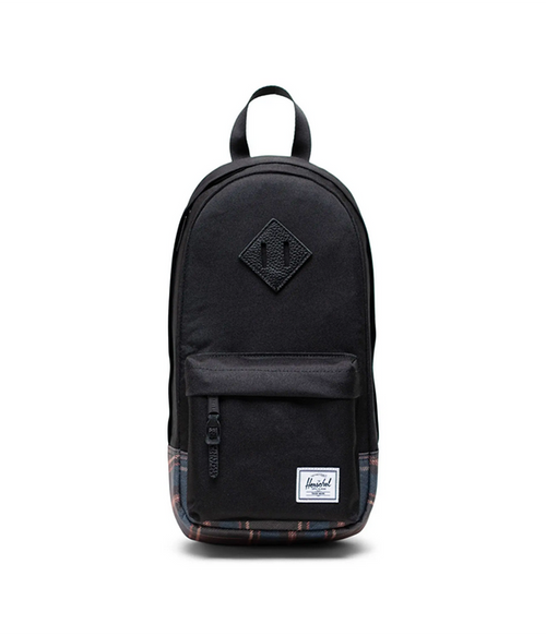 Herschel Heritage Shoulder Bag in Black Winter Plaid