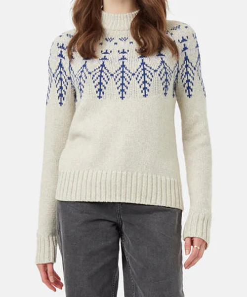Womens Highline Wool Intarsia Sweater