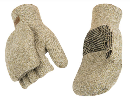 Kinco Alyeska Half Finger Mitt with Convertible Hood Tan Thermal