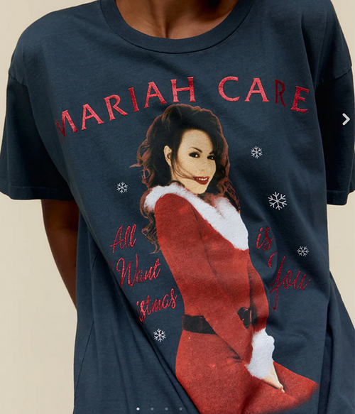 Womens Mariah Carey All I Want For Christmas Merch Tee