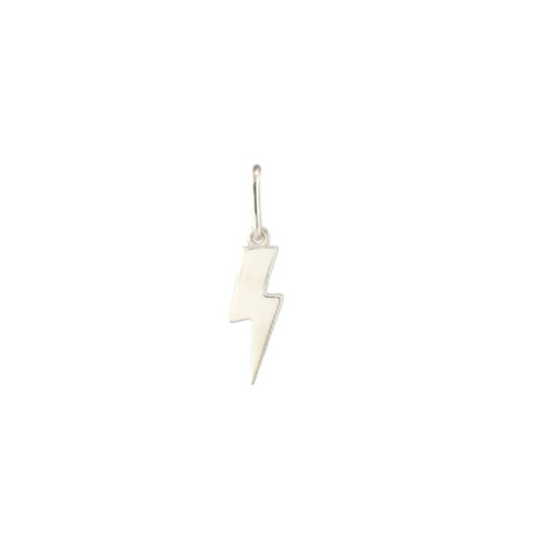 Lightning Bolt Charm Necklace Sterling Silver