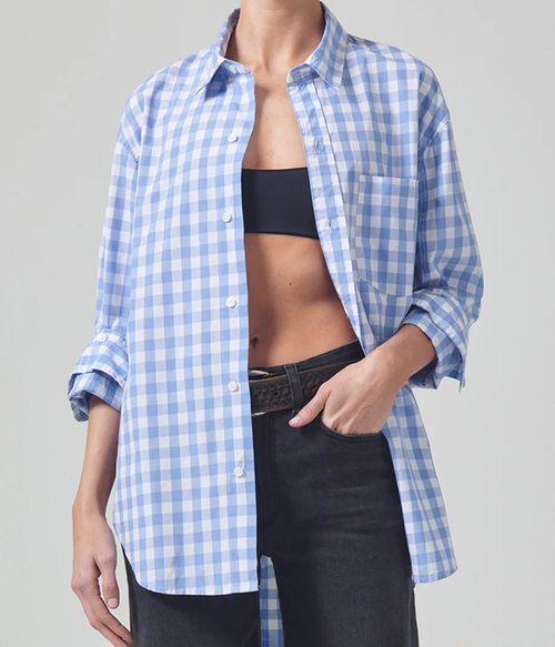 Womens Kayla Shirt in Bluesky Gingham