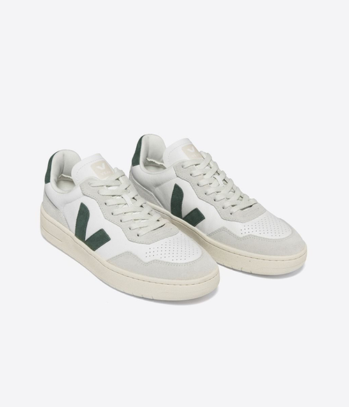 Womens V-90 O.T Leather in Extra White / Cyprus