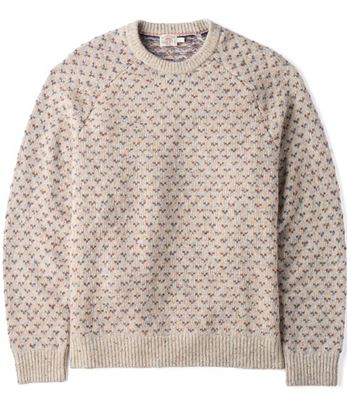 Mens Donegal Crew Sweater