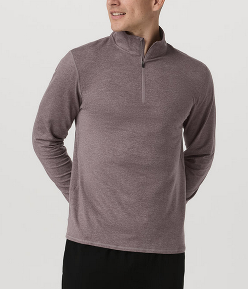 Mens Ponto 1/2 Zip Mock Neck