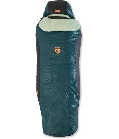 Tempo Women's Synthetic Sleeping Bag 20 Degree LONG in Lagoon - Celadon Green