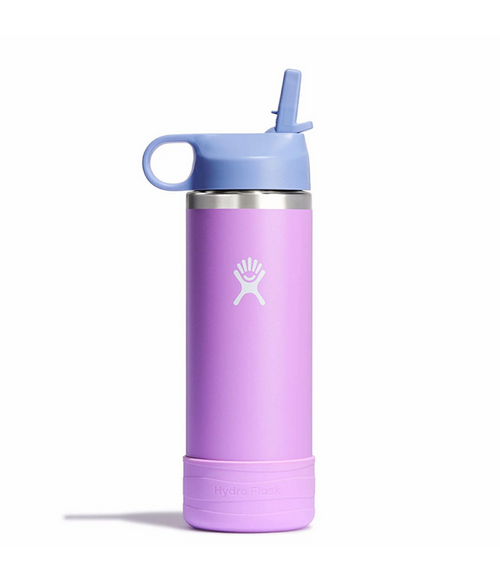 Kids 18oz Wide Mouth Straw Cap And Boot