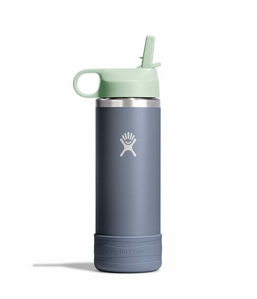 Kids 18oz Wide Mouth Straw Cap And Boot