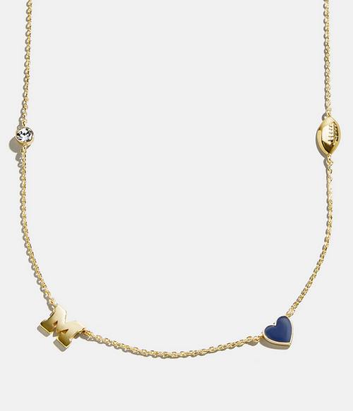 Womens  University of Michigan Charm Necklace