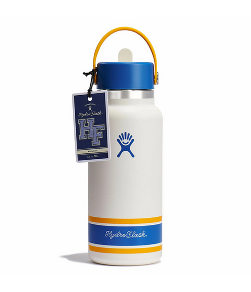 Limited Edition 32oz Wide Flex Straw Cap in Campus Ivory