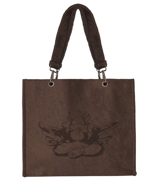 Womens Cocolate Rose Terry Tote