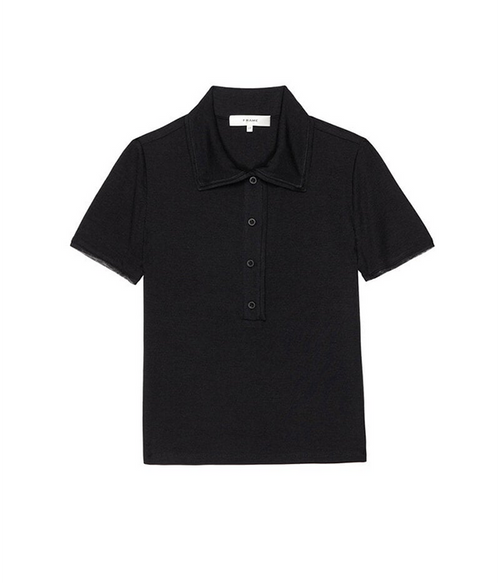 Womens Mesh Trim Polo