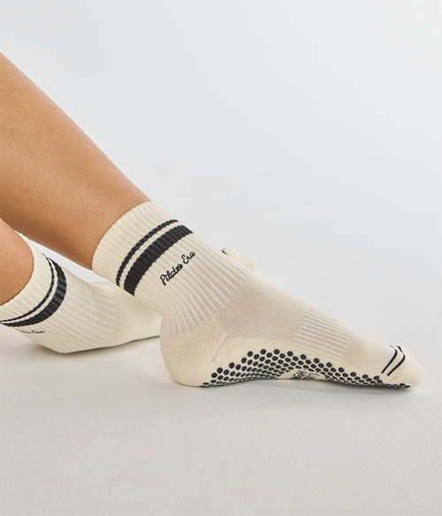 Womens The Pilates Era Grip Sock in Black