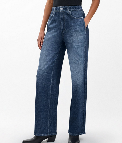 Womens Miramar Terry Wide Leg Pant in Petra