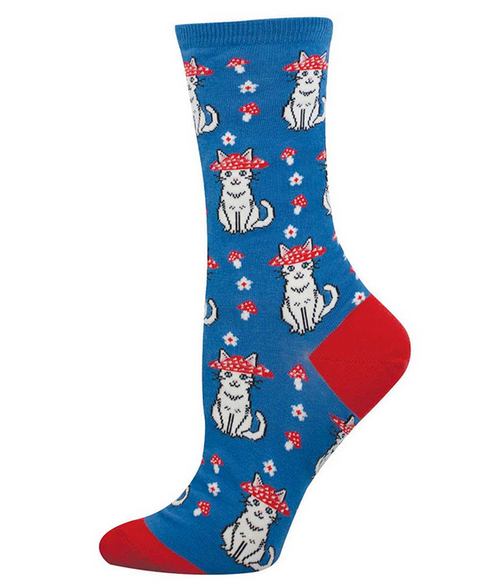 Womens Mushroom Cat Sock