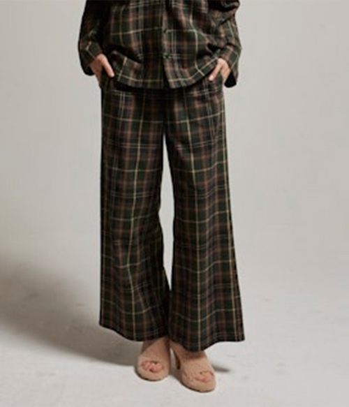 Womens Belle Plaid Pant