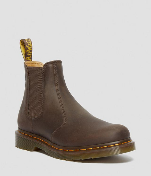 Mens 2976 Crazy Horse Leather Chelsea Boots in Dark Brown