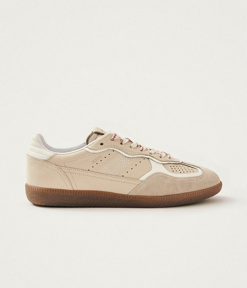 Womens Tb.490 Rife Grain Cream Leather Sneakers Womens Tb.490 Rife Grain Cream Leather Sneakers