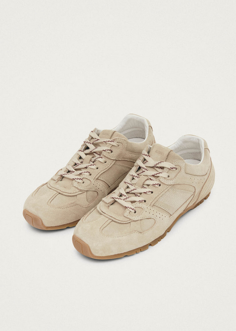 Womens Tb.56 Suede Cream Leather Sneakers